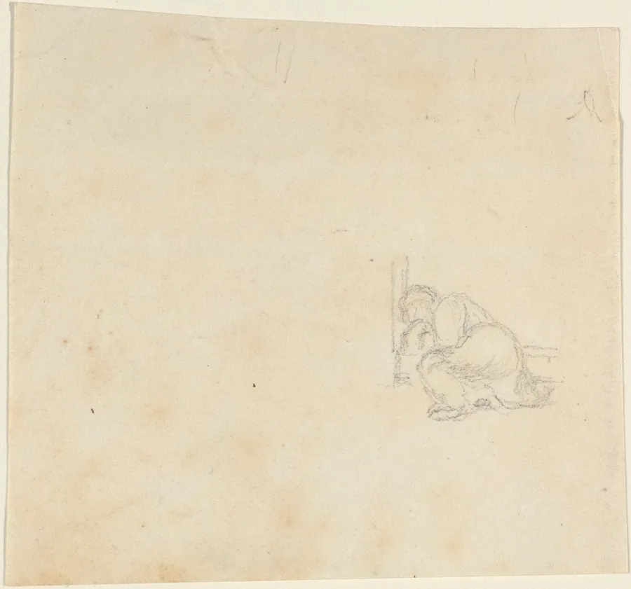 Figure Sleeping in a Doorway by John Flaxman