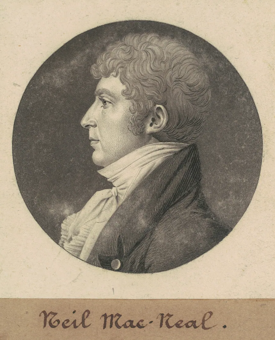 Neil MacNeal by Charles B. J. Févret de Saint-Mémin
