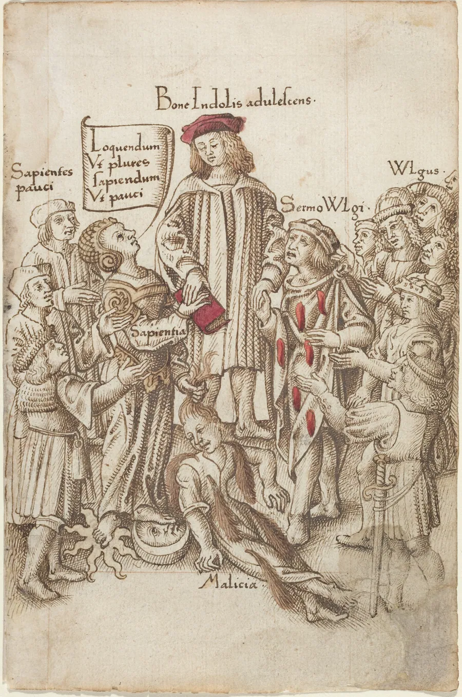 "Do Not Walk outside the Public Highway" [fol. 35 recto] by French early 16th Century