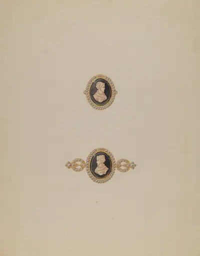 Cameo Pin and Ring