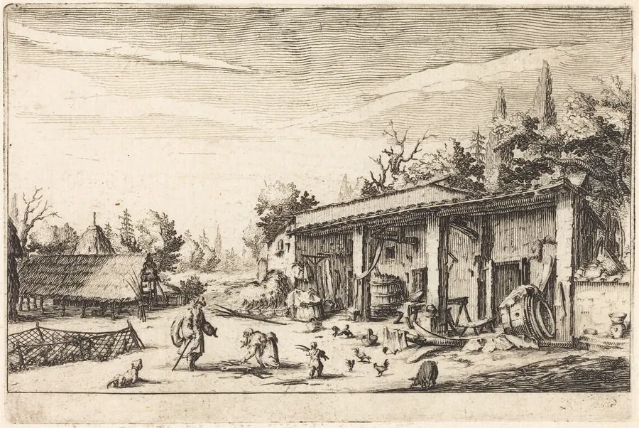 The Little Farm by Jacques Callot
