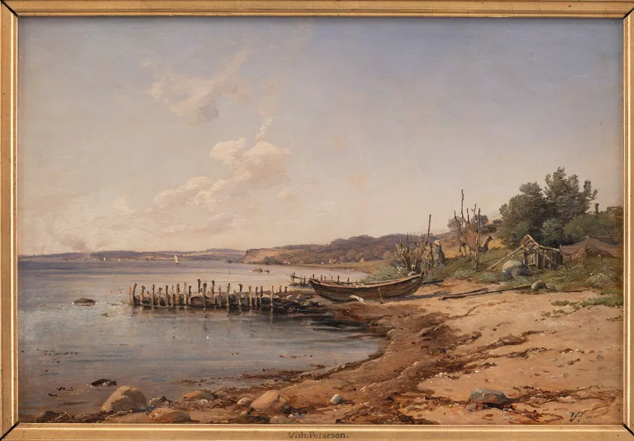 Stranden ved Espergærde by Vilhelm Petersen