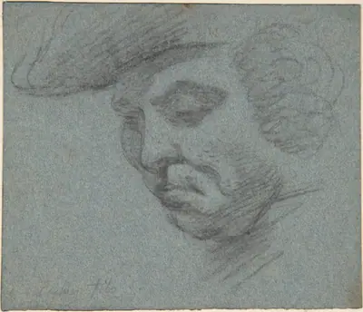 Head of Man Facing Left