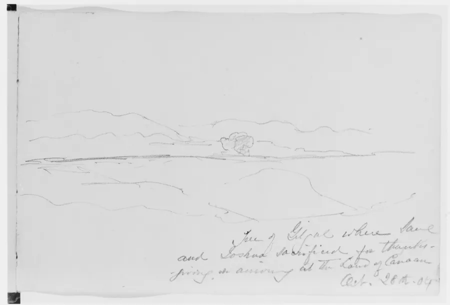 Landscape with Tree, 1904 (from Sketchbook) by Mary Newbold Sargent