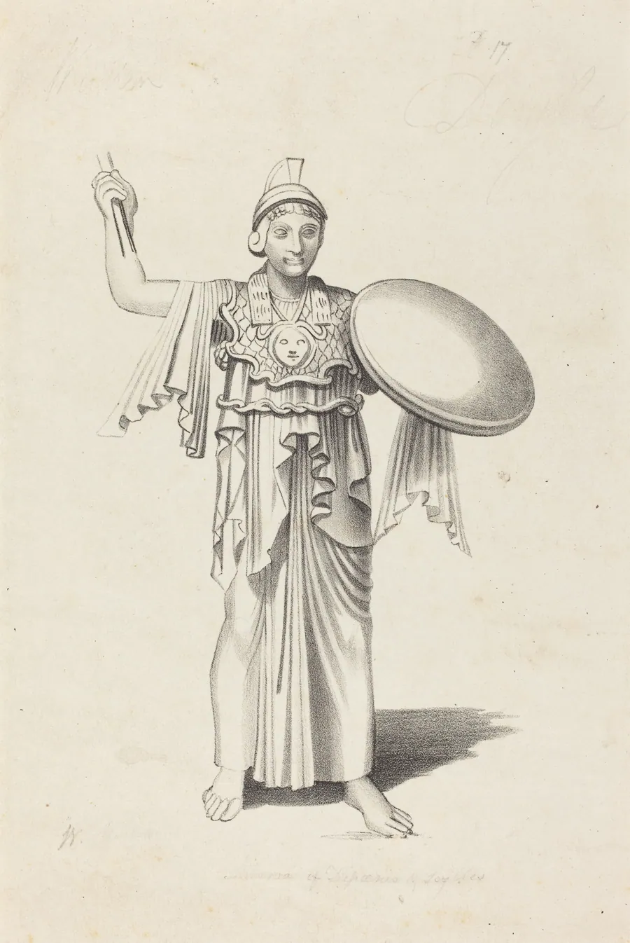 Minerva, From a Bronze by Daedalus by W. Walton