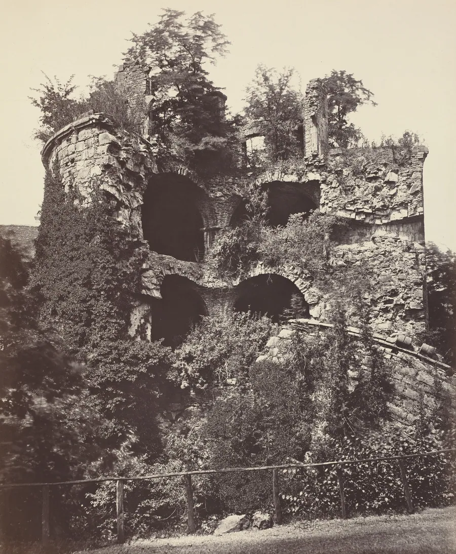The Exploded Tower, Heidelberg Castle by Adolphe Braun