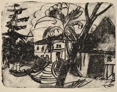 Danish Farm with Manor House
