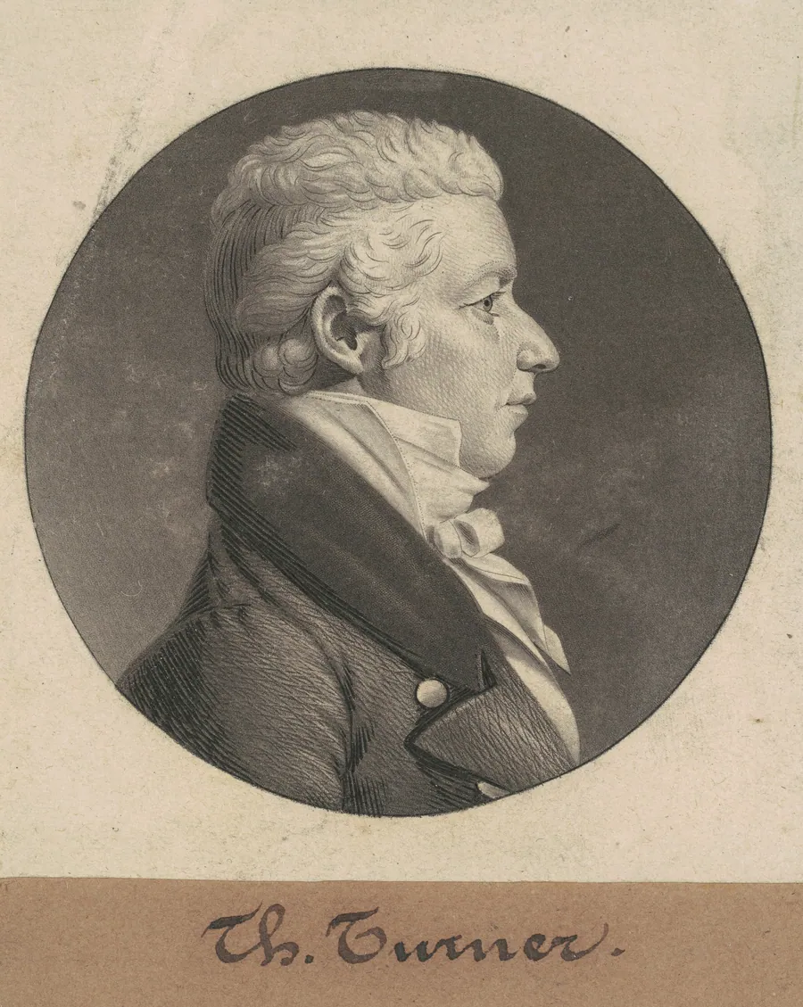 Thomas Turner by Charles B. J. Févret de Saint-Mémin