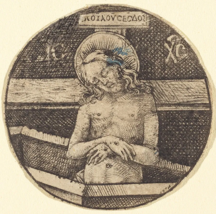 Christ as the Man of Sorrows by Israhel van Meckenem
