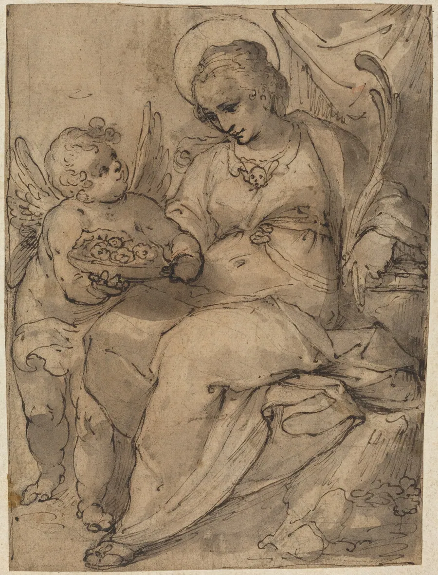 Martyr with an Angel by Jacob Matham