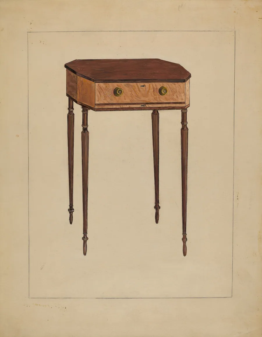 Sewing Table by Bessie Forman