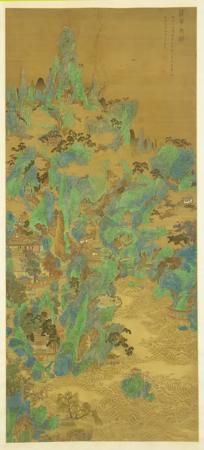 The palaces and gate towers of Penglai