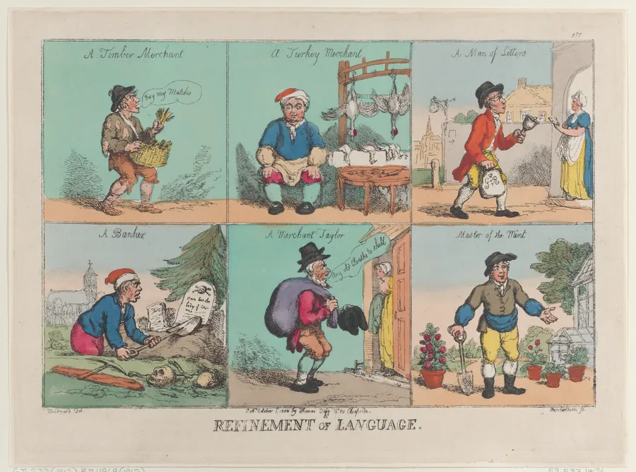 Refinement of Language by Thomas Rowlandson