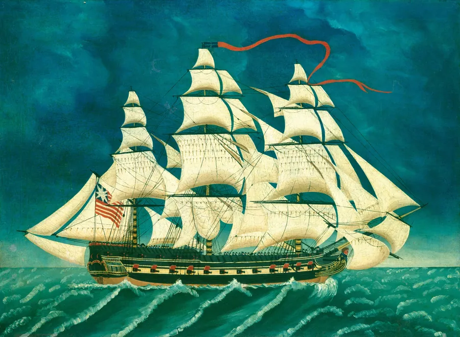 Ship in Full Sail by T. Davies