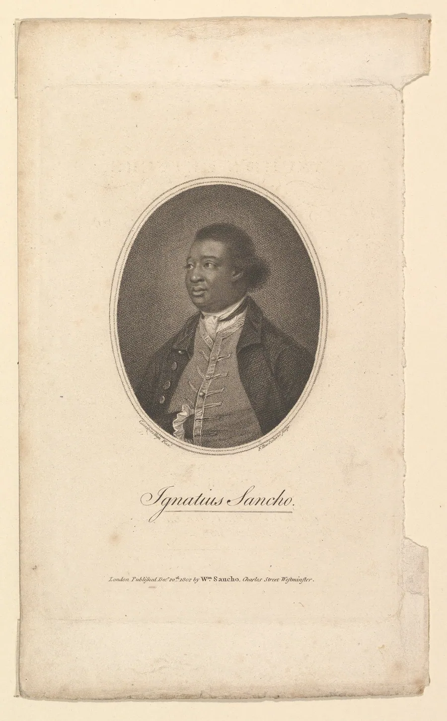 Ignatius Sancho by Francesco Bartolozzi