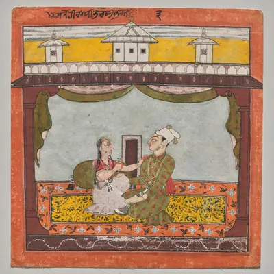 Sanehi Ragini, from the “Second Basohli" Ragamala
