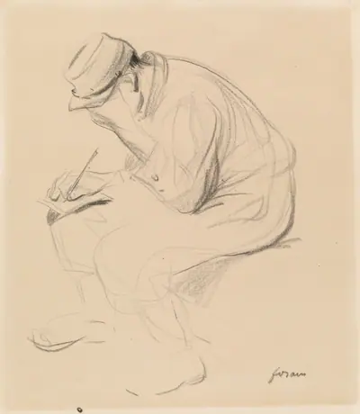 Le Poilu (French Soldier Writing Home)