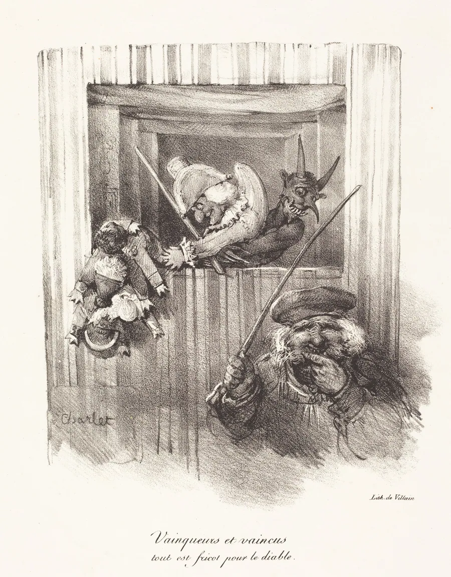 Vainqueurs et vaincus, tout est fricot pour le diable (The Vanquishers and the Vanquished, All Food for the Devil) by Nicolas-Toussaint Charlet