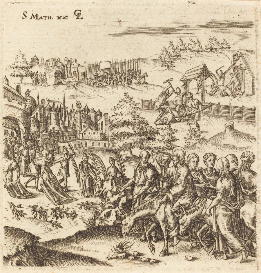 The Entry into Jerusalem by Léonard Gaultier