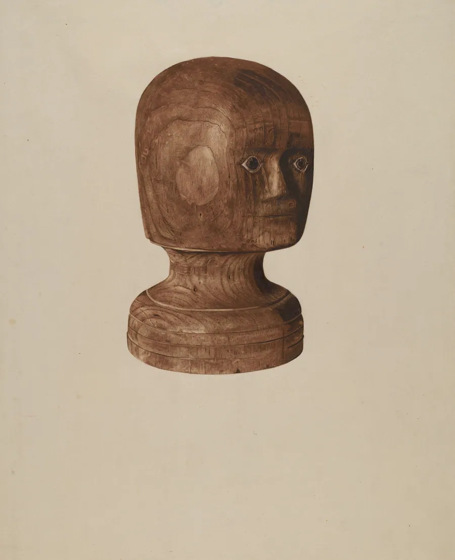 Wig Block by Mildred E. Bent