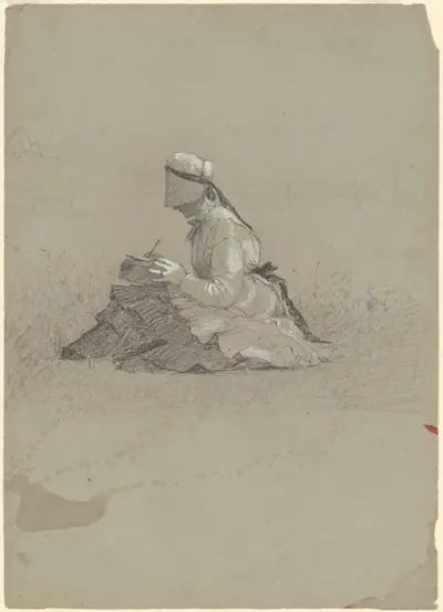 Young Lady Writing