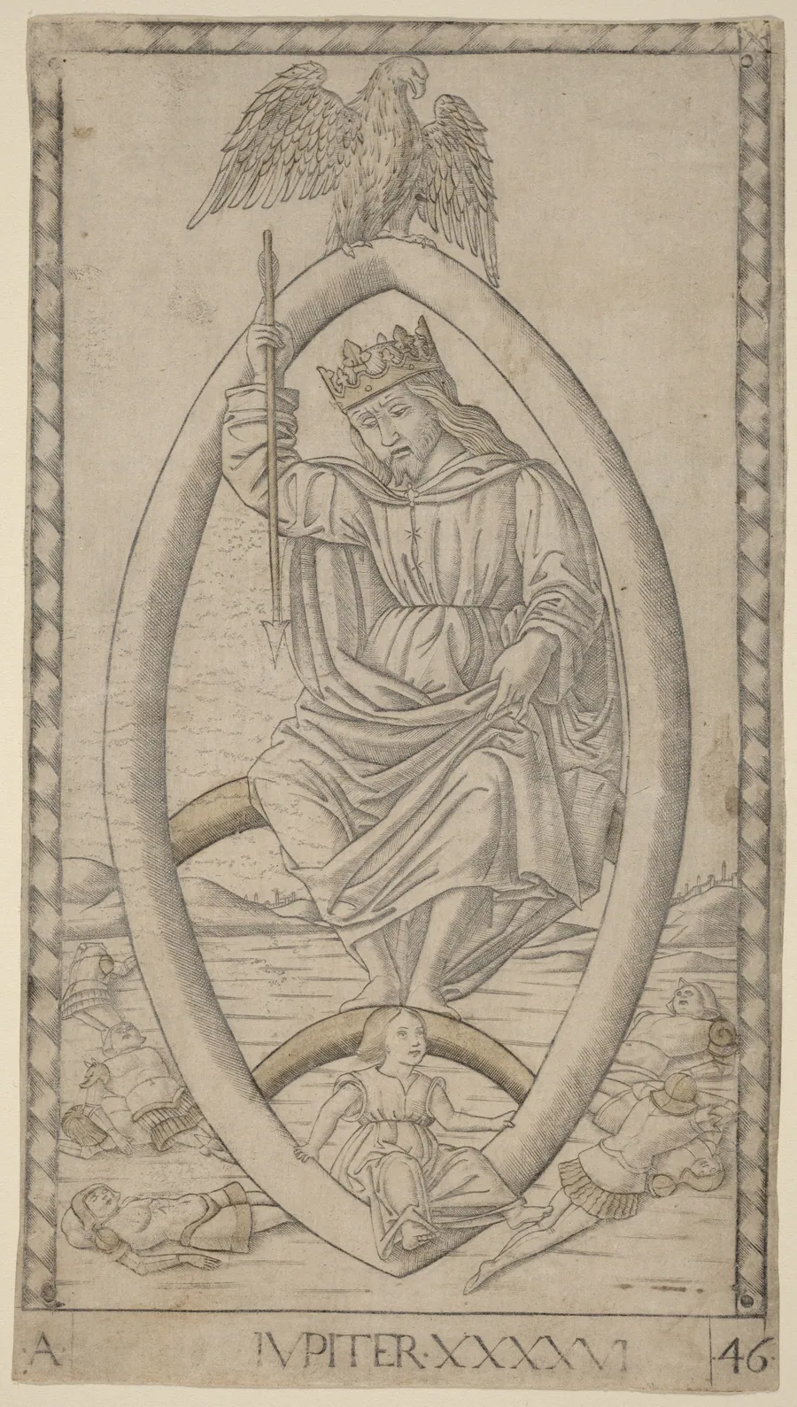 Iupiter (Jupiter) by Master of the E-Series Tarocchi