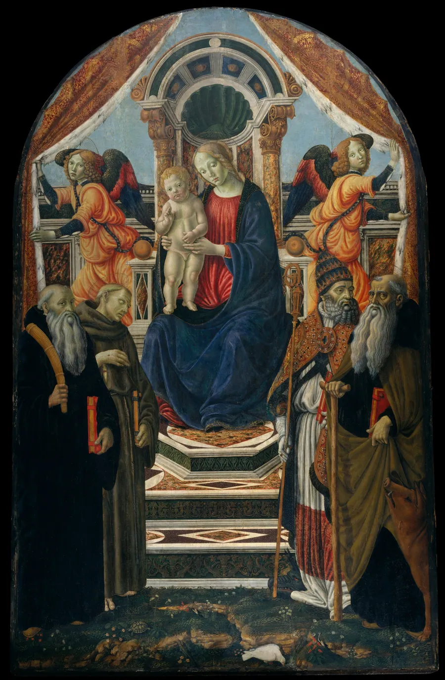 Madonna and Child Enthroned with Saints and Angels by Francesco Botticini (Francesco di Giovanni)