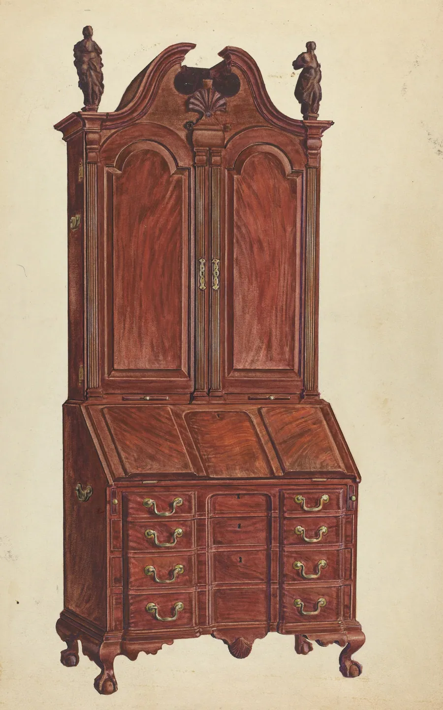 Cabinet-top Desk by Francis Borelli