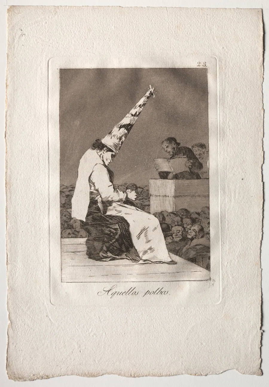 Those Specks of Dust, Plate 23 by Francisco de Goya