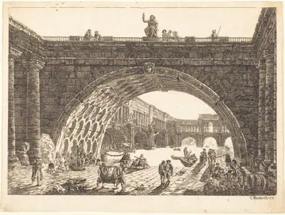 Architectural Fantasy of a Monumental Port