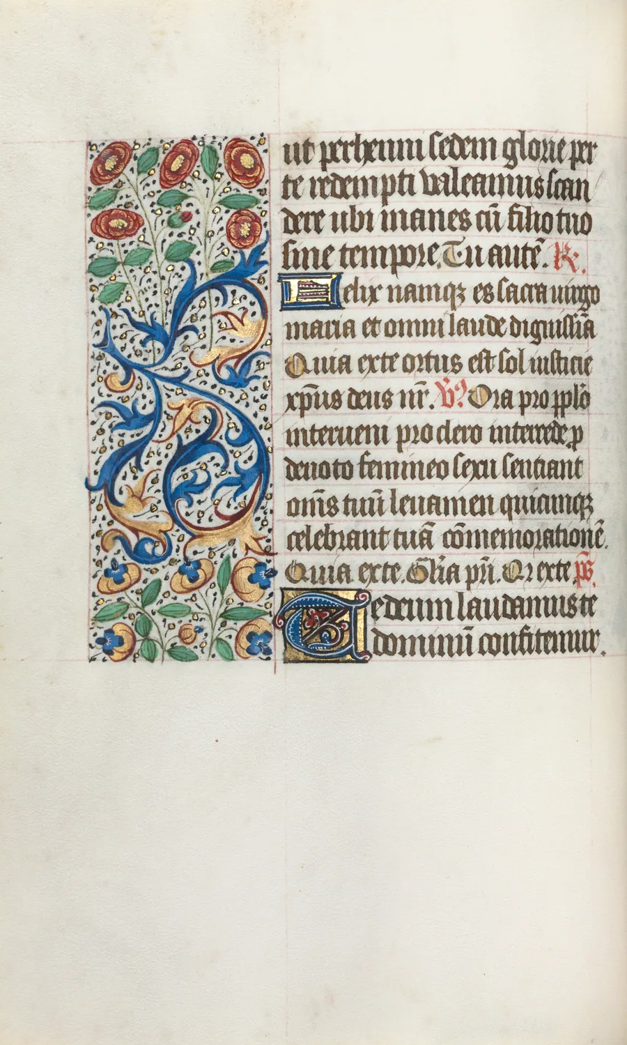 Book of Hours (Use of Rouen): fol. 36v by Master of the Geneva Latini