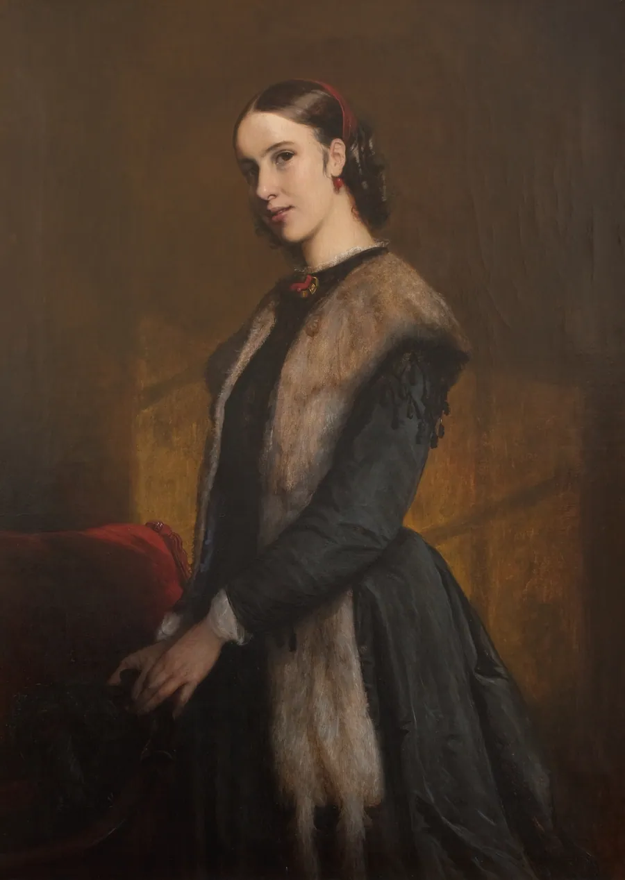 Forfatterinden Emma Kraft by Elisabeth Jerichau Baumann