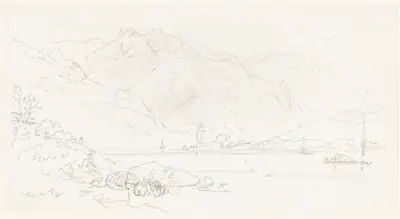 Lake in a Mountainous Landscape