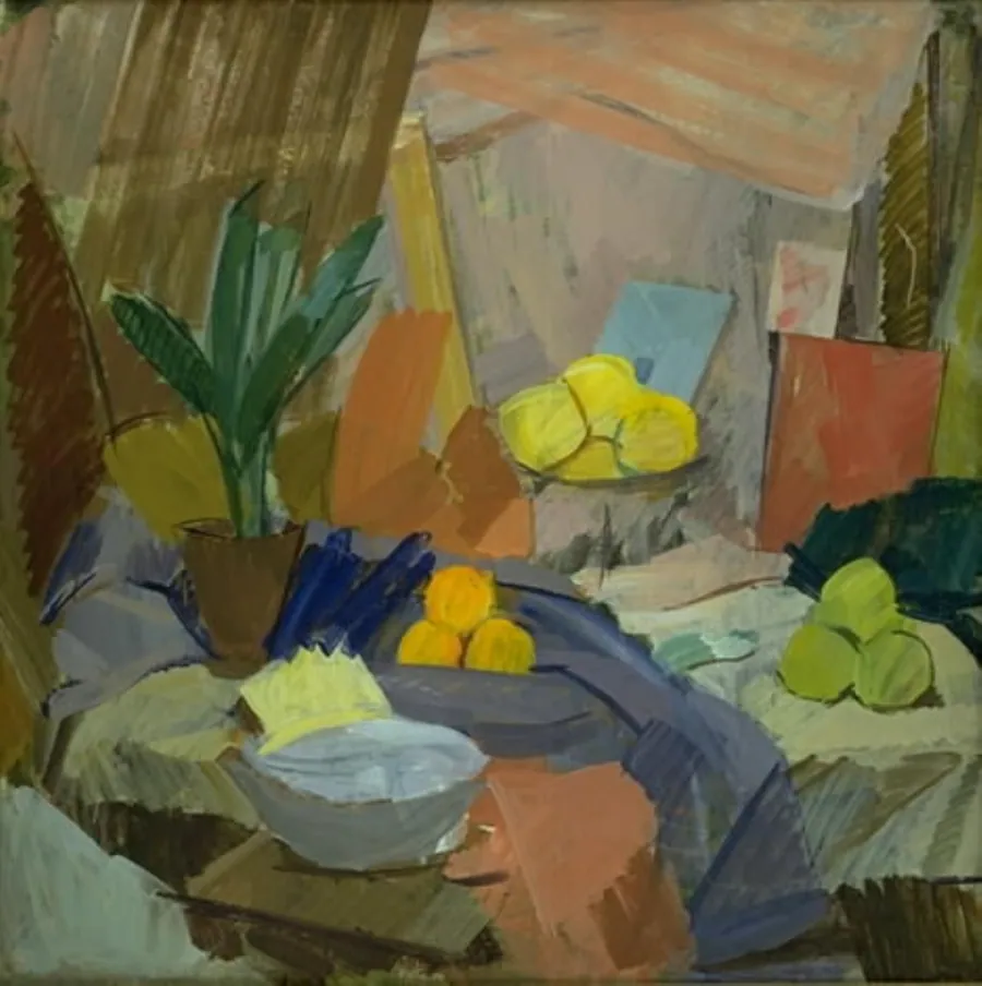 Opstilling med appelsiner by Edvard Weie