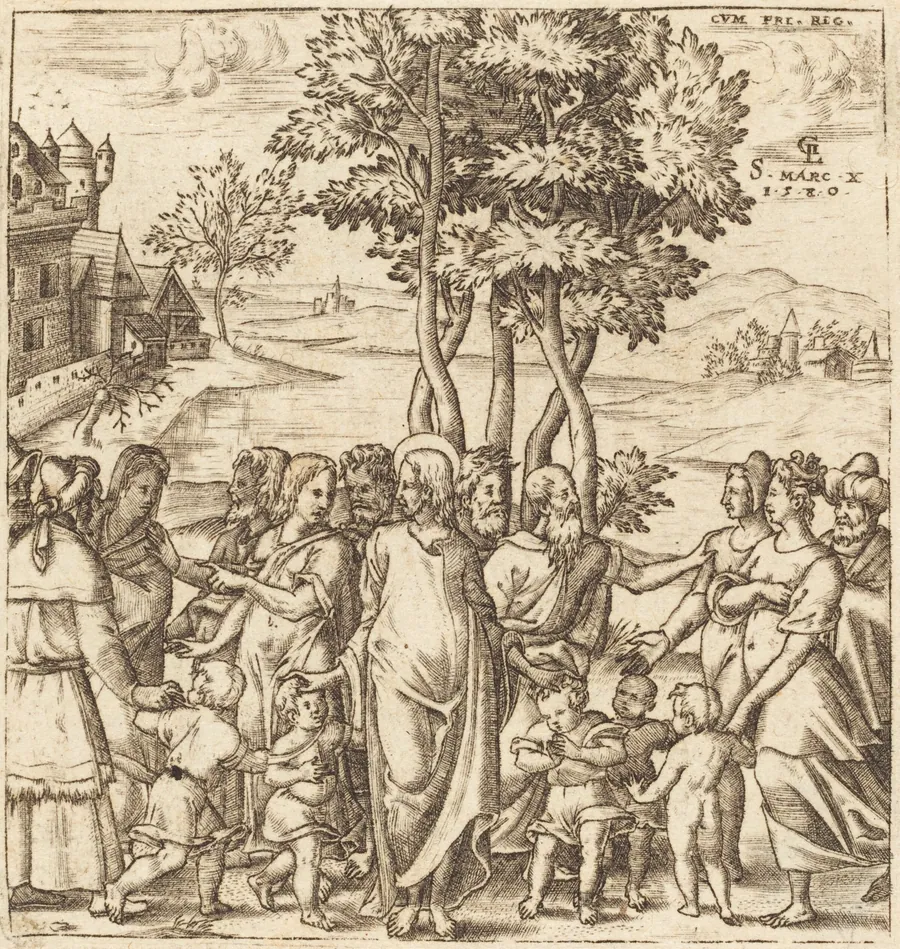 Christ Blesses the Children by Léonard Gaultier