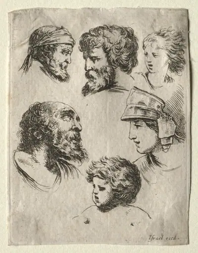 Book for Learning to Draw (Livre pour apprendre à dessiner): Six Portrait Heads