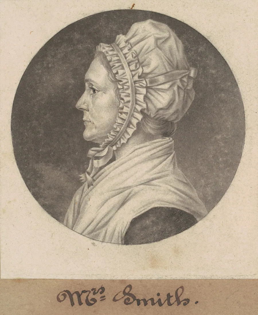 Elizabeth Custis Teackle Smith by Charles B. J. Févret de Saint-Mémin