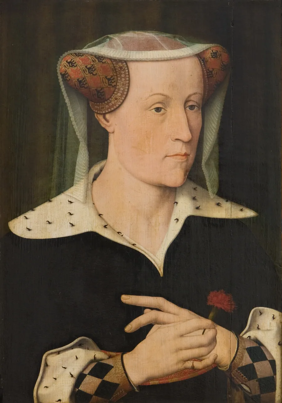 Jacobæa af Bayern, grevinde af Holland og Zeeland by Jan Mostaert