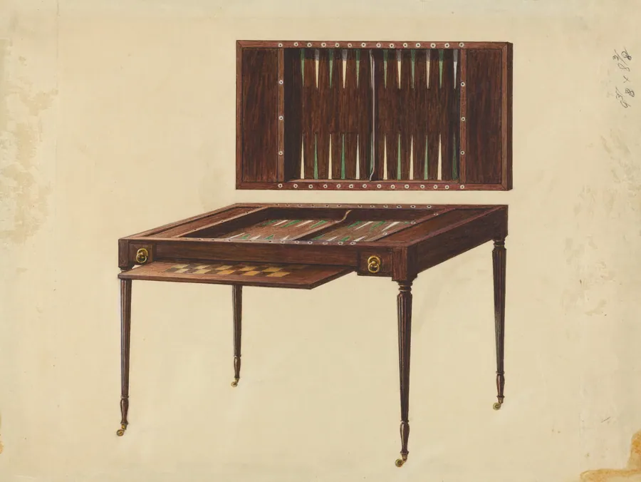 Gaming Table by Ferdinand Cartier