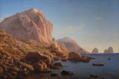 Motiv fra Capri, kort efter solens opgang