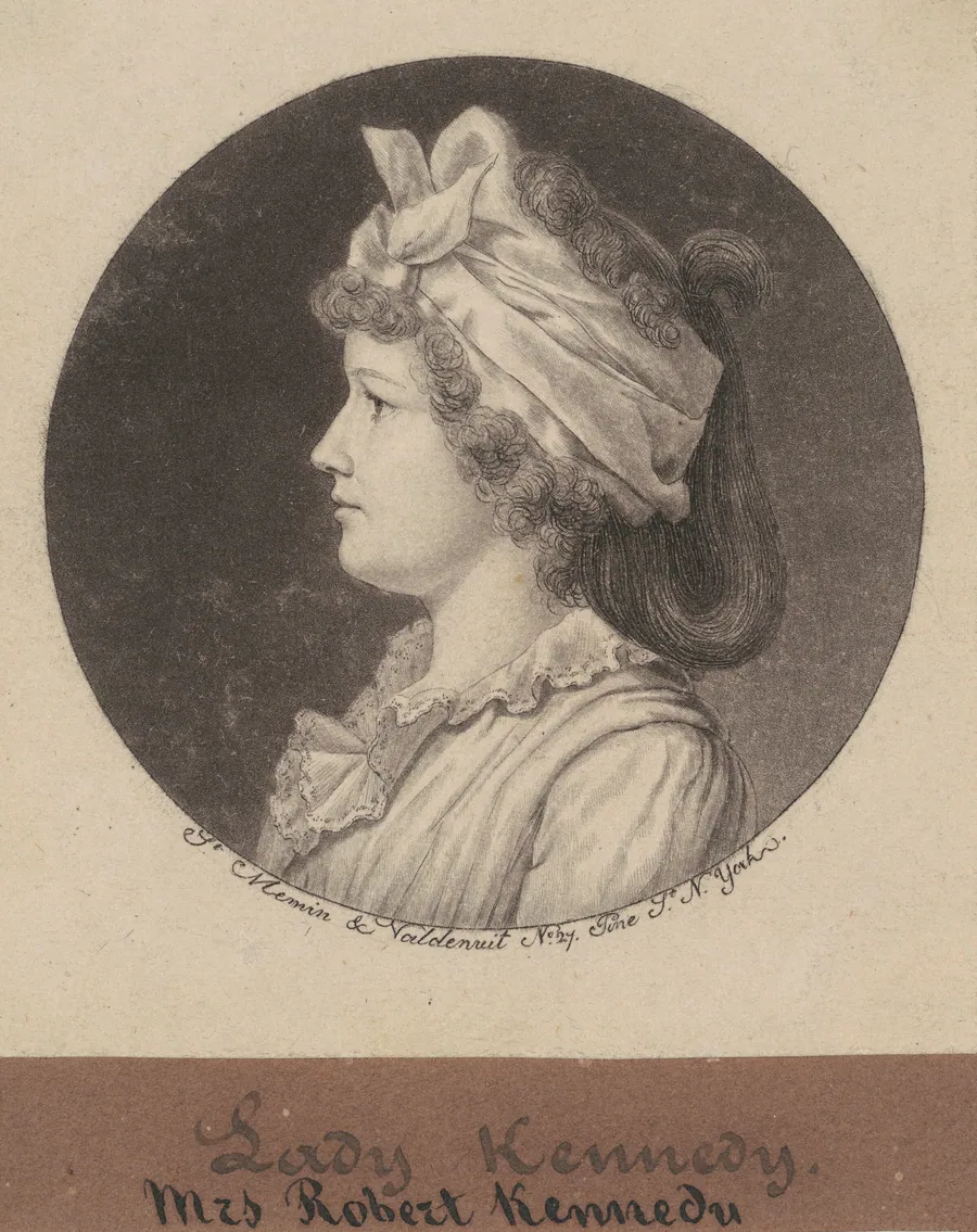 Jane Macomb Kennedy by Charles B. J. Févret de Saint-Mémin