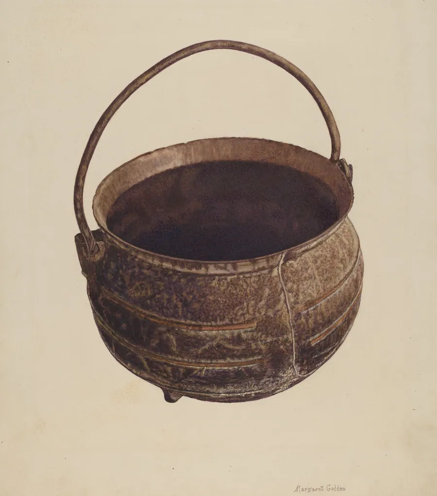 Cast Iron Pot by Margaret Golden