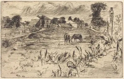 Landscape with Horses