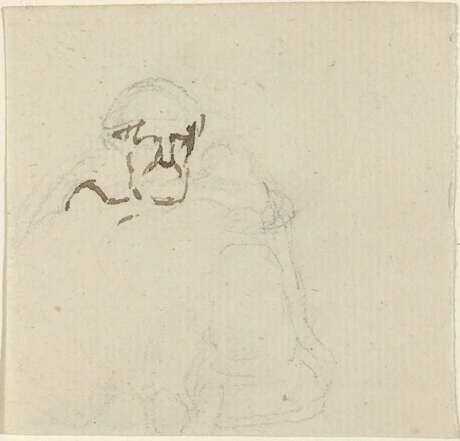 Bearded Figure by John Flaxman