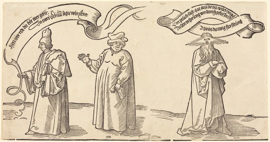The Teacher, the Clergyman, and Providence by Albrecht Dürer