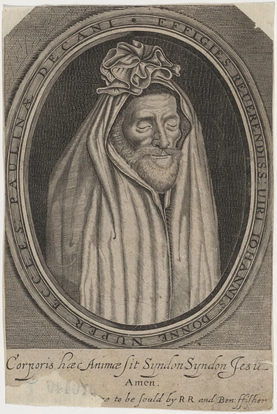 Dr. John Donne, Dean of Saint Paul's, Poet by Martin Droeshout