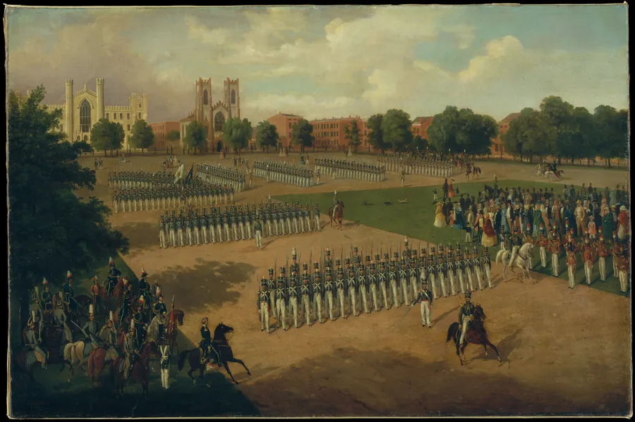 Seventh Regiment on Review, Washington Square, New York by Otto Boetticher