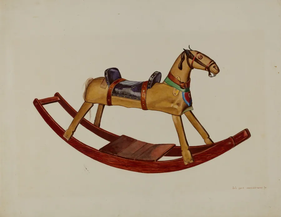 Child's Rocking Horse by Ernest A. Towers, Jr.