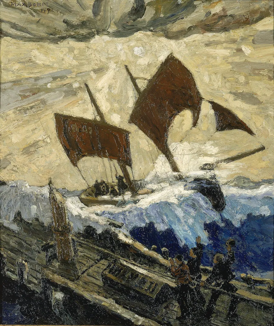An Incident on the English Channel by Max Bohm, born Cleveland, OH 1868-died Provincetown, MA 1923