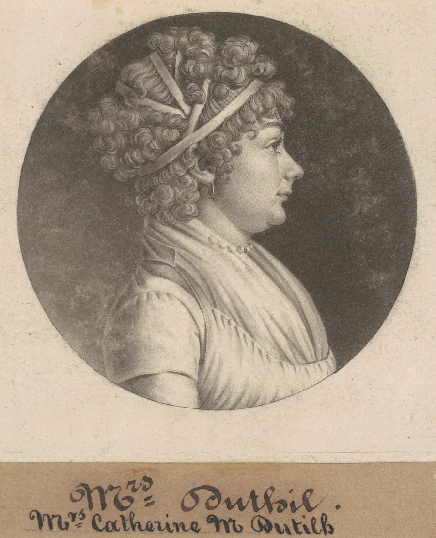 Catherine D. Dutilh by Charles B. J. Févret de Saint-Mémin